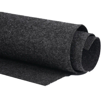 Altavoz, tela para parrilla, fibra química, caja de subwoofer para coche, tablero absorbente de sonido, ropa, manta antisísmica, fieltro, gris/negro