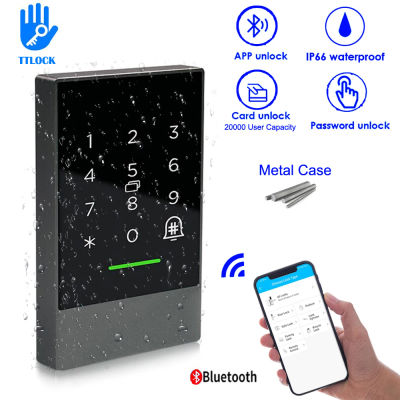 Sistema de Control de Acceso de puerta, lector de tarjetas RFID, K2 IP66, impermeable, Bluetooth V4.1, TTlock, 13,56 Mhz, 20000 usuario