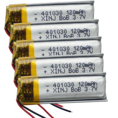 Batería recargable de polímero de litio, 3,7 V, 120mAh, 401030, para auriculares, Bluetooth, grabación, bolígrafo, altavoz, auriculares