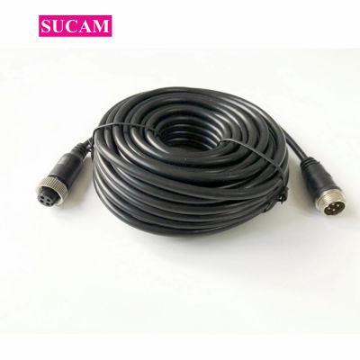 Cable de extensión de cabeza de aviación de cobre de 3M/5M/10M/20M/30M con conector de 4 pines para conexión de cámara de Monitor de autobús de camión