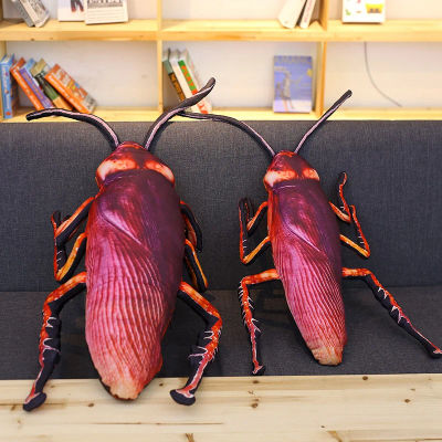 Juguetes de peluche de cucarachas para bebés, cojín de almohada de insectos 3D de simulación creativa, Juguetes Divertidos, regalo de cumpleaños extraño para niños