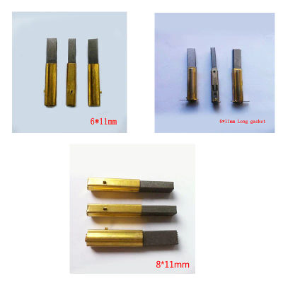 Cepillos de carbono de Motor con manga de cobre para aspiradora, alta calidad, 8x11mm, 6x11mm, 2 unidades por lote