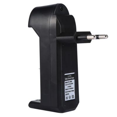 Cargador Universal con enchufe europeo para 3,7 V 18650 26650 16340 14500 batería recargable de iones de litio cargador automático de ranura única