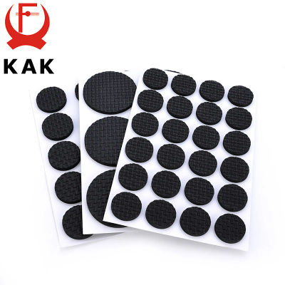 KAK 1-24 Uds. Alfombra autoadhesiva para patas de muebles, almohadillas de fieltro, alfombrilla antideslizante, amortiguador de parachoques para silla, Protector de mesa, Hardware