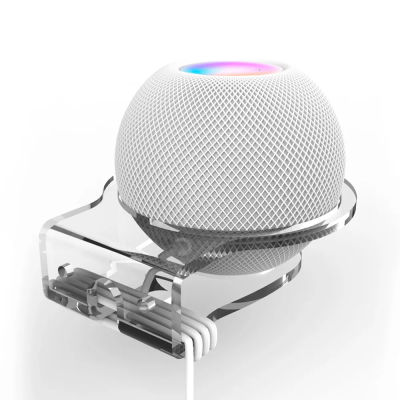 Soporte de montaje en pared para Mini altavoz HomePod, estante de pared ahorrador de espacio con disposición de cables para Mini soporte HomePod