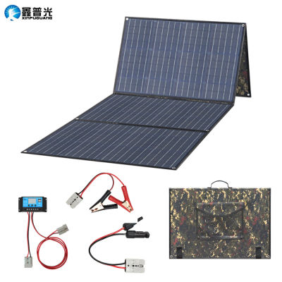 Foldable Solar Panel charger 200W Panel Solar plegable, cargador portátil de 200W, 150W, 100W, 12V, bolsa plegable impermeable, Kit de paneles solares flexibles, batería de carga