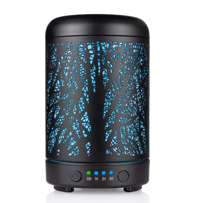 Humidificador de aire ultrasónico de 100ml, difusor de aceite esencial de ciervo forestal, Humidificador de aromaterapia con LED de 7 colores