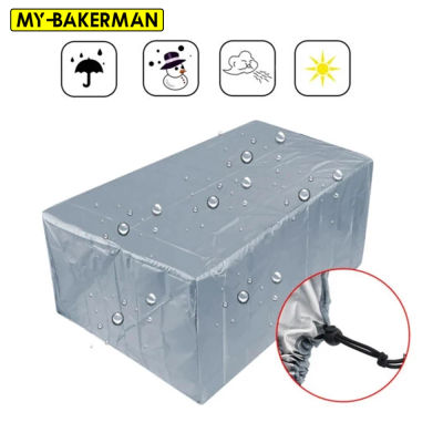 Cubierta protectora para jardín y patio, tamaño 105, tela Oxford, cubierta antipolvo para muebles, mesa de ratán y silla, sofá, cubierta impermeable para lluvia