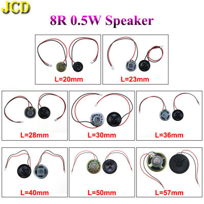 Minialtavoz ultradelgado con cable P2.0 Termina, altavoz de 8 Ohm, 8R, 0,5 W, diámetro de 20mm, 23mm, 28mm, 30mm, 36mm, 40mm, 50mm, 57mm