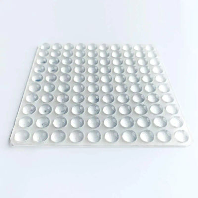 100 piezas 8*2 estera anticolisión adhesiva para cajones, tabla de cortar, parachoques de muebles, insonorización de puertas de gabinete, transparente