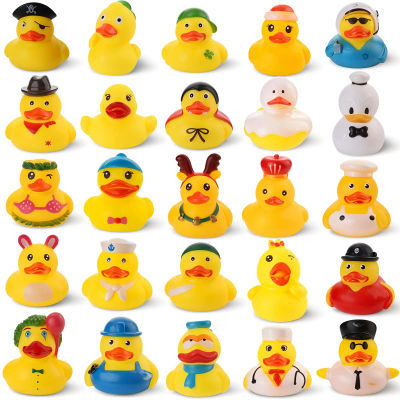 Patos de goma de verano para niños, patos de goma pequeños surtidos a granel, mini patos de goma para juguetes de baño y piscina para bebés, crucero