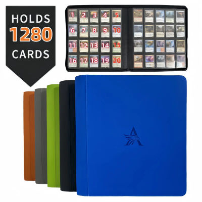 Carpeta para Tarjetas Coleccionables Premium de 20 Bolsillos, con Capacidad para 1280 Tarjetas, Protección Óptima para Tarjetas TCG y Deportivas El Sueño del Coleccionista 6 Colores