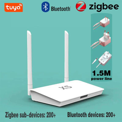 Smart Life Zigbee 3.0 / Bluetooth 5.0 Hub de enlace 2 en 1 X5 mejorado con acceso a más de 400 dispositivos y funciona a los pisos
