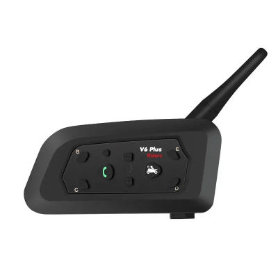 Auriculares Bluetooth para Casco de Motocicleta V6 Plus/V6 Pro, Intercomunicador en Tiempo Real de 1500M, Sistema de Comunicación Impermeable para Moto
