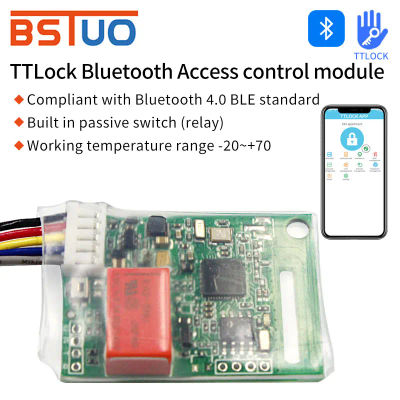 Módulo de desbloqueo de lector de interruptor de relé Bluetooth, aplicación TTLOCK de 8-18V para sistema de Control de acceso de estacionamiento, módulo de bloqueo electrónico BLE