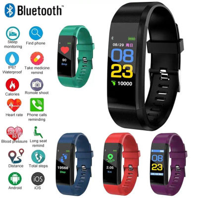 115plus Bluetooth 4,0 pulsera deportiva inteligente Smartwatch para iOS Android deporte Fitness Tracker niños reloj de pulsera táctil