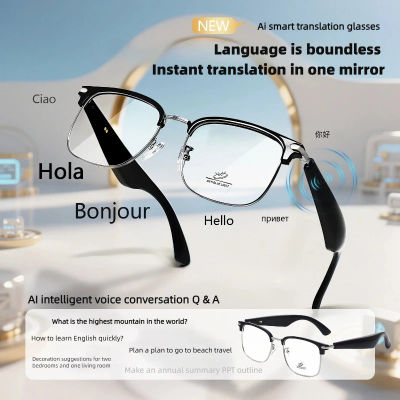 CLLOIO nuevas gafas inteligentes Bluetooth gafas de lectura progresivas graduadas para miopía traducción en tiempo Real para viajar al extranjero