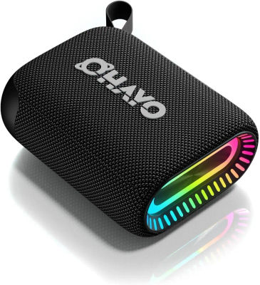Ohayo S5 Altavoz portátil inalámbrico Bluetooth 5.3, sonido de graves profundos ruidosos de 10 W, altavoz para bicicleta resistente al agua IP67 con micrófono de tiempo de reproducción de 12 horas