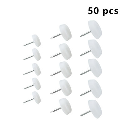 50 Uds. Almohadillas protectoras para patas de muebles, deslizamiento para uñas, silla, mesa, a prueba de humedad, Protector de suelo para uñas, 14/18/20mm