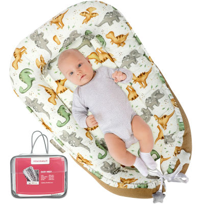Nido multifuncional para bebés y recién nacidos, cuna de viaje, 100% algodón, antialérgico, acolchado, fácil de transportar
