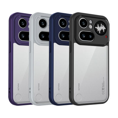 Funda para Nothing Phone 4A Pro A069P, con Amortiguación de Aire, Antigolpes, de Silicona, Transparente, Mate, con Parte Trasera Rígida