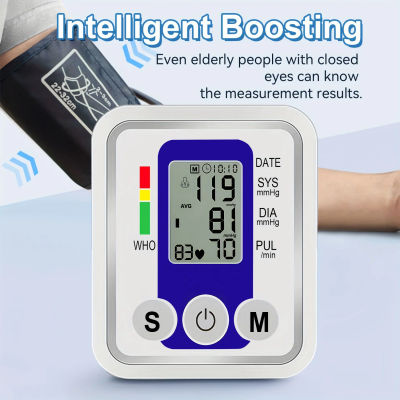 Kit Digital para Medir la Presión Arterial, Sensor de Brazo, Monitor de Presión Arterial Automático, Tensiómetro, Detector de Frecuencia Cardíaca y Pulso