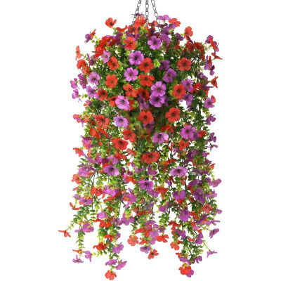 2 unids/pack flores artificiales plantas simuladas enredaderas de gloria matutina con hojas de eucalipto, para decoración de boda al aire libre del hogar