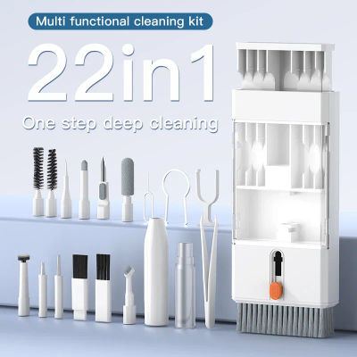 Kit de limpieza multifunción 22 en 1 para iPhone, AirPods, iPad, cámara Digital, PC, teclado, pantalla de teléfono, auriculares, Herramientas de limpieza
