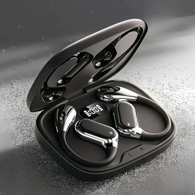 Auriculares inalámbricos de oído abierto Auriculares Bluetooth, auriculares de sonido estéreo con tiempo de reproducción de 50 horas con auriculares impermeables IPX7 para fitness
