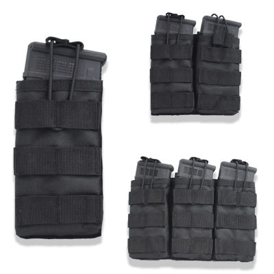 Portacargador Táctico Abierto para Cargadores Individuales/Doble/Triple, Bolsa de Nailon para Paintball y Airsoft, Accesorios de Caza