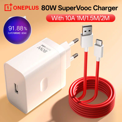 Cargador Supervooc Original de 80W con Cable de 10A para Teléfono, para Oneplus 15R 13R 13 13S 12 OPPO Find X9 Pro Realme 14 Pro Plus