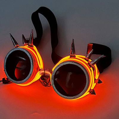 Nuevas gafas de estilo Cyberpunk, decoración de fiesta brillante, gafas de sol LED luminosas, iluminadas, Bar, fiesta de baile de música Rave