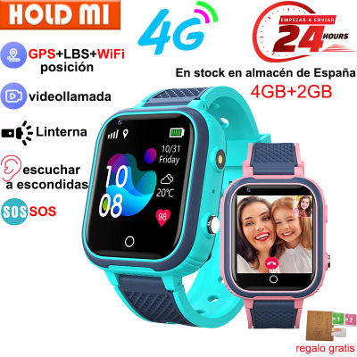 Reloj inteligente LT21 para niños, 4G, GPS, WIFI, llamada de vídeo, SOS, IP67, resistente al agua, Monitor de cámara, ubicación, reloj de teléfono