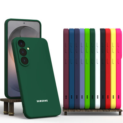 Funda Original para Samsung Galaxy S25 S26 S24 S23 S22 S21 Ultra Plus FE, Fundas Suaves de Silicona Líquida, Antigolpes, para la Parte Trasera del Teléfono