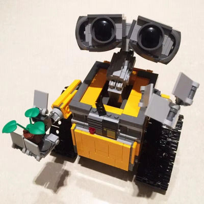 687 Uds. De bloques de construcción de Robot espacial de pared E, juegos MOC, bloques de películas clásicas, modelo DIY 21303, juguetes de Navidad, regalos de cumpleaños para niños