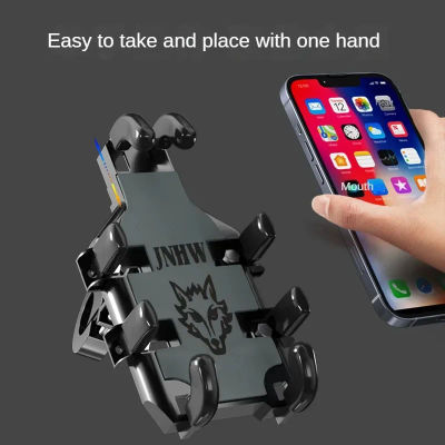 Soporte para Teléfono Móvil de Motocicleta y Bicicleta, Absorbente de Impactos, para Manillar y Espejo Retrovisor