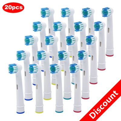 Cabezales de repuesto para cepillo de dientes eléctrico, 20 piezas, para Oral B/B raun /