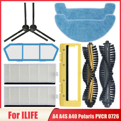 Accesorios para Robot aspirador iLife A4 A4S A40 Polaris PVCR 0726 0826 0926 Cepillo Lateral principal filtro Hepa paño de mopa piezas