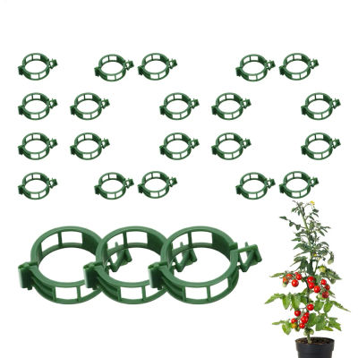 100 clips reutilizables para soporte de plantas, abrazaderas de jardín para fijar viñas y tallos, para tomates, uvas, patio, granja, plantas trepadoras