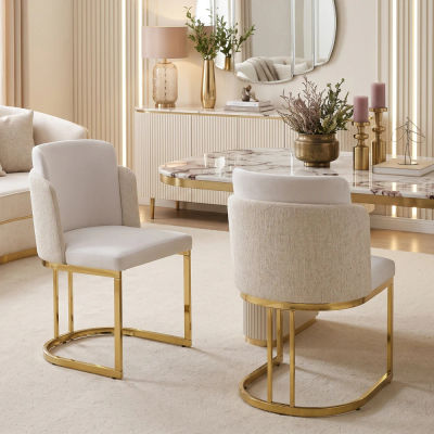 2/4/6 sillas de comedor modernas de tela chenilla, asiento ergonómico y cómodo, transpirable, patas galvanizadas doradas de lujo, muebles versátiles para interiores, ideales para el hogar, comedor,