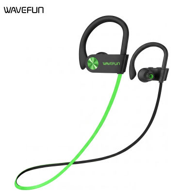 Wavefun XBuds-auriculares inalámbricos con Bluetooth, cascos deportivos con gancho para la oreja, resistentes al agua IPX7, Supergraves, modo de juego de música