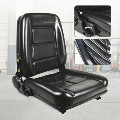 Asiento Acolchado para Cargadora, Asiento Resistente y Cómodo para Operadores de Maquinaria, Obras de Construcción