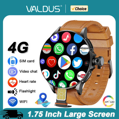 VALDUS GT200 4G Smartwatch cámara HD hombre mujer Video Chat Control de huellas dactilares 32GB de memoria WIFI GPS reloj inteligente para Android