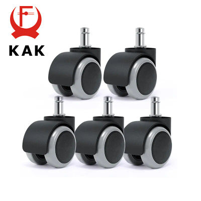 KAK 5 uds ruedas giratorias universales de 2 pulgadas silla de juegos de repuesto ruedas para sillas de oficina ruedas para carritos herrajes para muebles