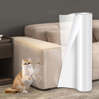 Protector genérico para muebles contra arañazos de gatos, Protector de sofá de vinilo grueso, cinta autoadhesiva transparente para muebles, puertas y paredes