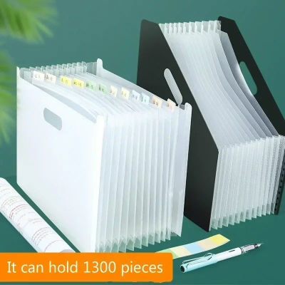 Bolsa de papel de prueba de pie multicapa, organización de escritorio de almacenamiento de datos A4, carpeta portátil de oficina, papelería escolar
