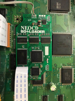 Neo Geo CD SD Loader (Rev E para cargadores superiores) Piezas de modificación para juegos de CD retro ODE