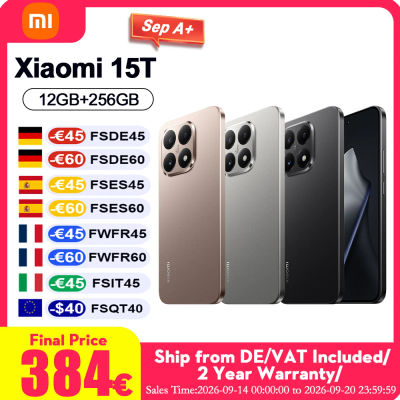 Xiaomi 15t 5g Smartphone Versión Global Cuerpo Delgado de 7.5mm Pantalla Amoled de 6.83" 120Hz CPU Mtk Dimensity 8400-Ultra Batería de 5500mAh Cámara Triple Leica Sin Cargador