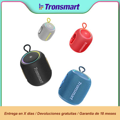 Tronsmart altavoz bluetooth T8 Mini con Audio de 360 Grados, 20 Horas de Reproducción, Resistente al Agua IPX7, Control por Aplicación para Camping