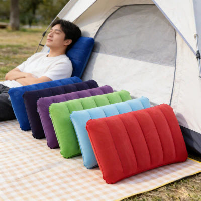 Almohada Inflable para Camping, Almohada de Viaje para Dormir al Aire Libre, Almohada de Aire Ligera y Portátil para Tienda de Campaña y Picnic